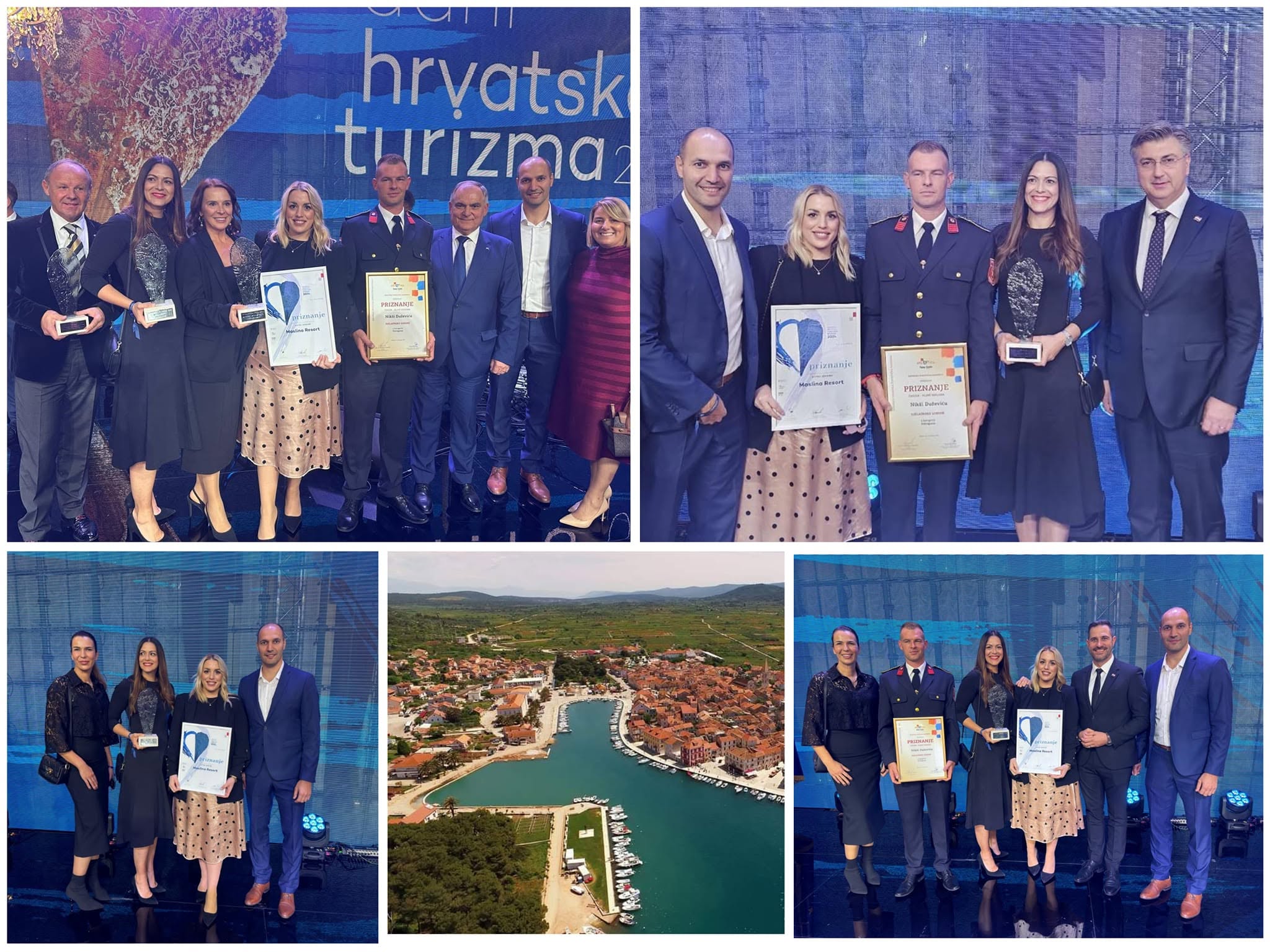 Nikša Dužević na dodjeli Godišnjih hrvatskih turističkih nagrada u Opatiji s priznanjem za najboljeg vatrogasca.